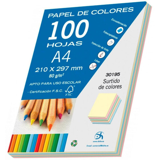 DOHE Packages 100 Leaves Colors A4 80 Gr