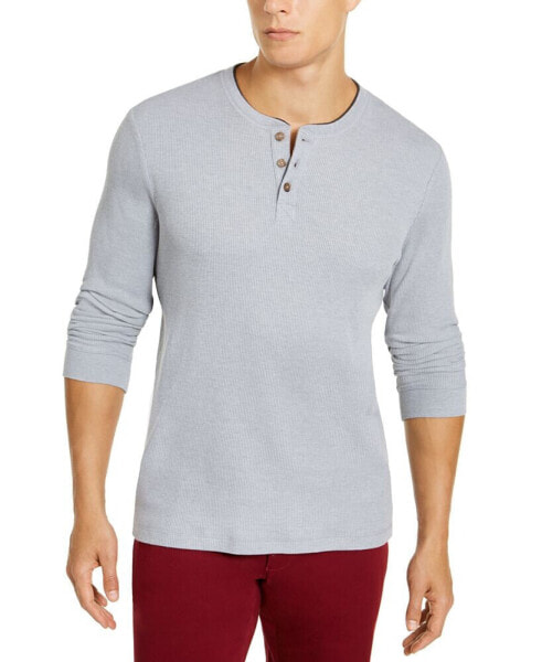 Men's Thermal Henley Shirt, Created for Macy's