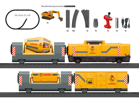 Märklin my world – "Construction Site" Starter Set - Railway & train model - Assembly kit - HO (1:87) - "Construction Site" Starter Set - Any gender - Plastic