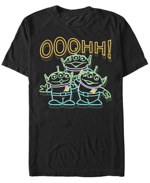 Disney Pixar Men's Toy Story Neon Aliens Ooohh Short Sleeve T-Shirt