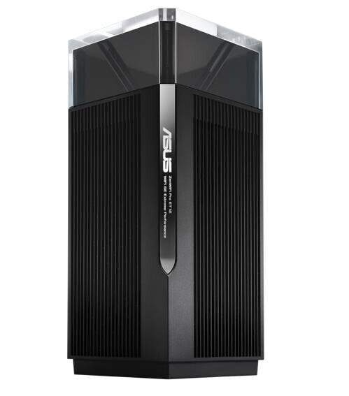 ASUS ZenWiFi Pro ET12 - Black - Internal - Power - Status - Tri-band (2.4 GHz / 5 GHz / 6 GHz) - Wi-Fi 6E (802.11ax) - 802.11a - 802.11b - 802.11g - Wi-Fi 4 (802.11n) - Wi-Fi 5 (802.11ac) - Wi-Fi 6 (802.11ax) - Wi-Fi 6E...