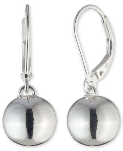 Bead Drop Earrings in Sterling Silver