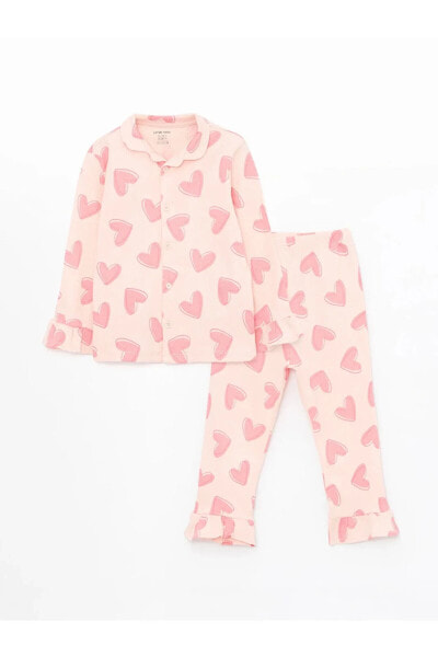 Костюм для малышей LC WAIKIKI Pijama Takım с длинными рукавами, длинный воротник, комбинезон от LCW baby