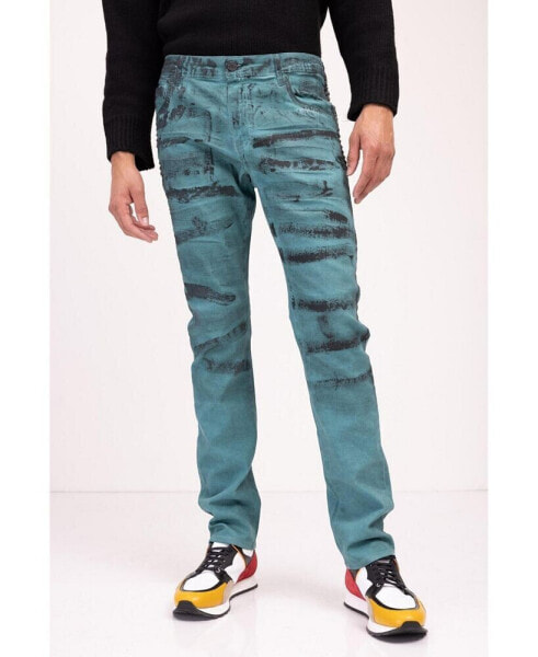 Men's Modern Swiped Denim Jeans
