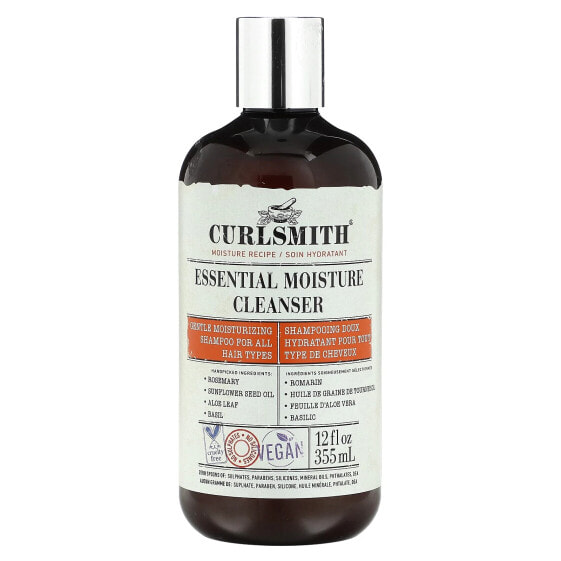 Curlsmith, Essential Moisture Cleanser, для всех типов волос, 355 мл (12 жидк. Унций)