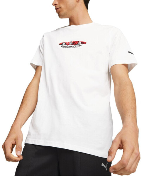 Men's Ferrari Race Embroidered Graphic T-Shirt