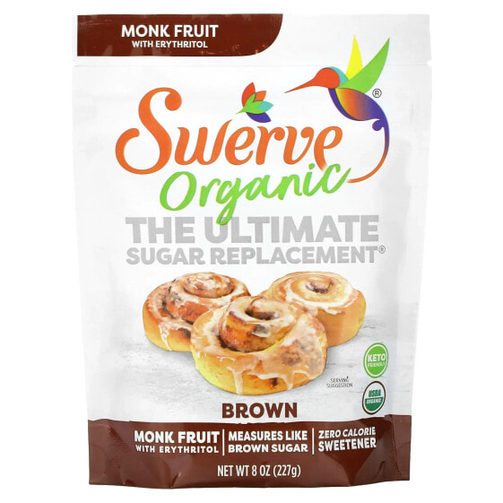 Swerve, Органический заменитель сахара, коричневый, 227 г (8 унций)