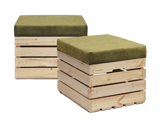 Sitzhocker mit Stauraum NATURE 2er Set