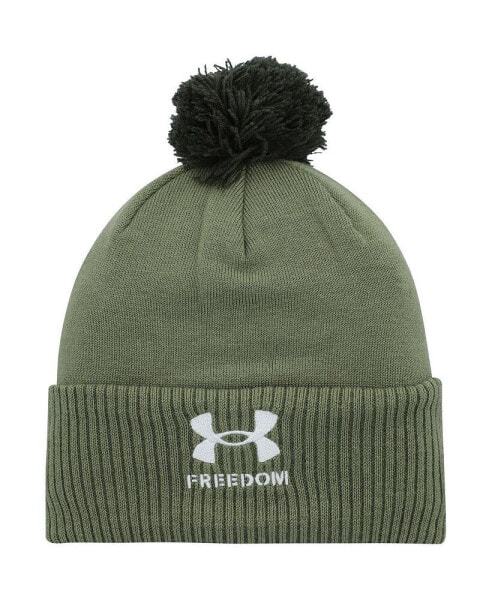 Men's Green Auburn Tigers Freedom Collection Cuffed Knit Hat with Pom