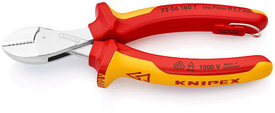 Клещи бокорезы Knipex X-Cut - диагональные - 1,2 см - красно-желтые - 56 мм - 16 см - 28 мм