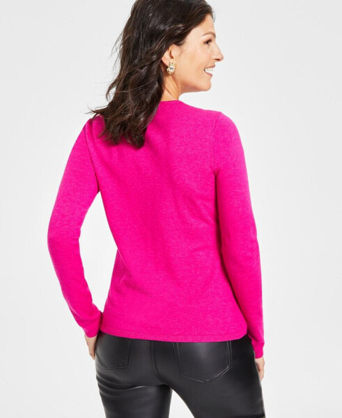 O-Ring Cut-Out Bib Sweater, Created for Macy's