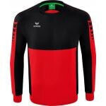 Erima Six Wings Sweatshirt Rood-Zwart Maat L