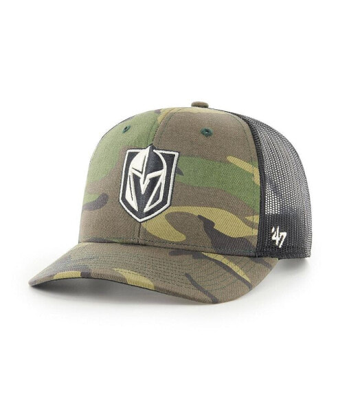 Men's Camo and Black Vegas Golden Knights Trucker Snapback Hat