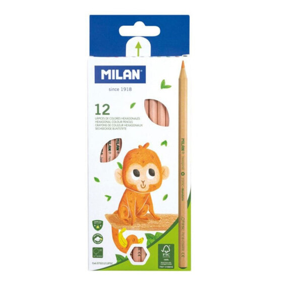 Цветные карандаши MILAN Box 12 Pencils Eco Wood