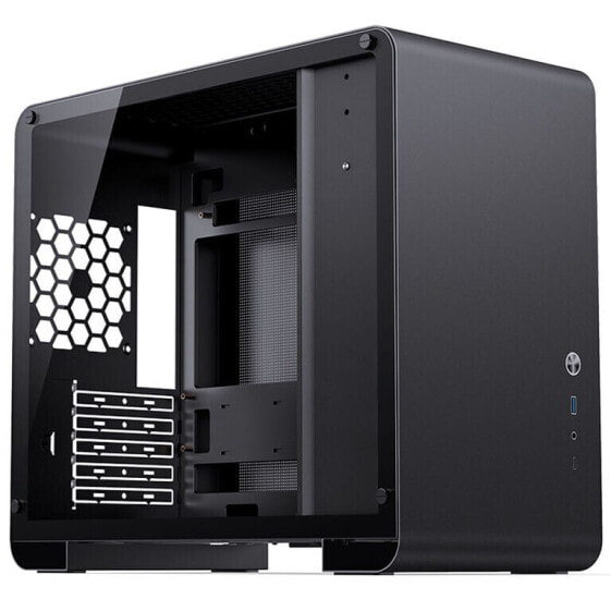 Jonsbo U4 Mini Micro-ATX-Gehäuse, Tempered Glass - schwarz