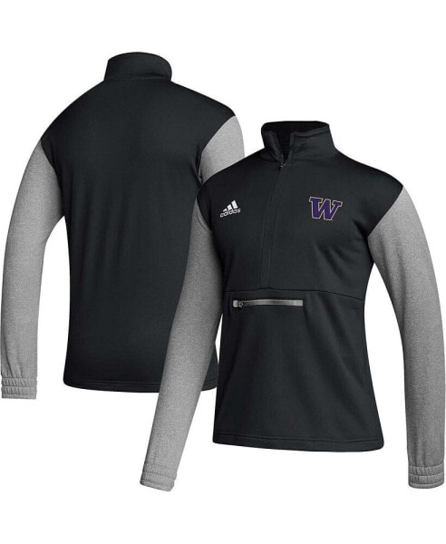 Куртка Adidas мужская черная Washington Huskies Team Issue AEROREADY с застежкой на молнию