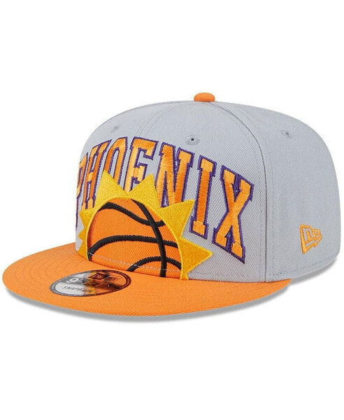 Серый мужской бейсболка с отворотом New Era Phoenix Suns 9FIFTY Snapback Hat