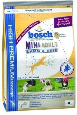 Сухой корм для собак Bosch, для взрослых мелких пород, с ягненком и рисом, 1 кг