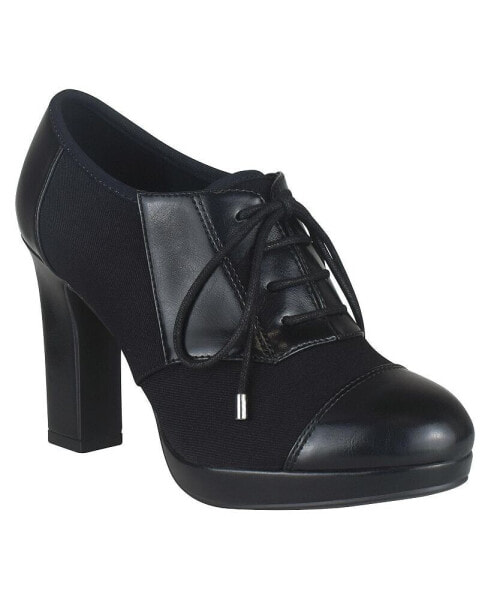 Women's Olsen Stretch Lace Up Oxford Heeled Shooties