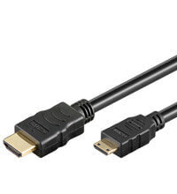 Wentronic HDMI High Speed Cable with Ethernet (Mini) - 5 m - Black - 5 m - HDMI Type A (Standard) - HDMI Type C (Mini) - 3D - 8.16 Gbit/s - Black