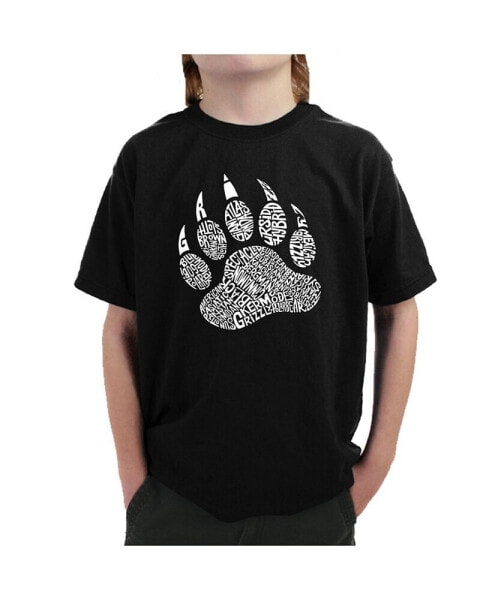 Boys Word Art T-shirt - Types of Bears