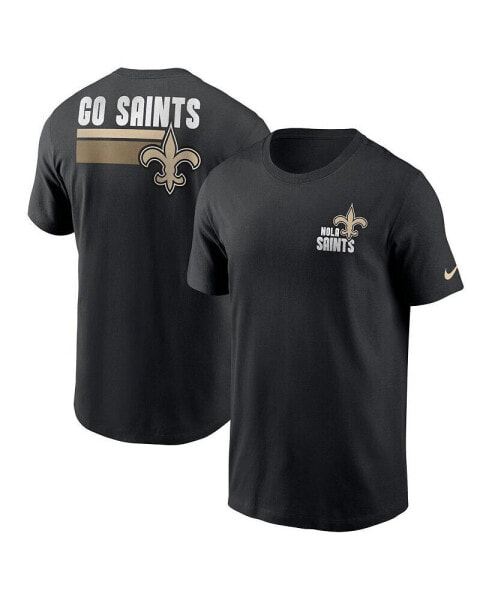 Men's Black New Orleans Saints Blitz Essential T-shirt