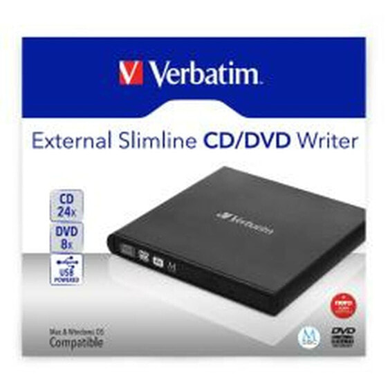 Внешний рекордер Verbatim Slimline CD/DVD 24x