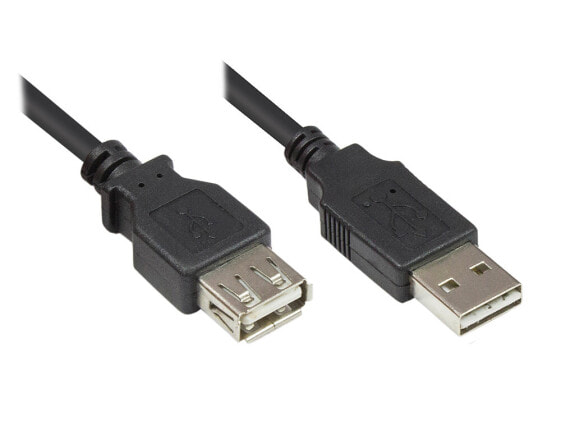 Good Connections 2511-EU005 - 0.5 m - USB A - USB A - USB 2.0 - Male/Male - Black