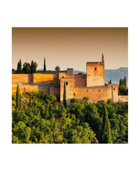 Philippe Hugonnard Made in Spain 3 Sunset over the Alhambra VI Canvas Art - 36.5" x 48"