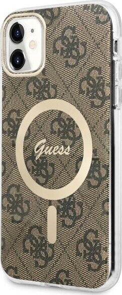 Guess Etui Guess GUHMN61H4STW Apple iPhone 11 brązowy/brown hardcase 4G MagSafe