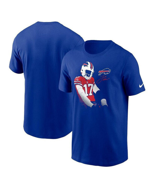 Men's Josh Allen Royal Buffalo Bills Player Graphic T-shirt