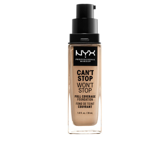 Nyx Cant Stop Wont Stop Full Coverage Foundation No. Buff  Водостойкая тональная основа с полным покрытием 30 мл