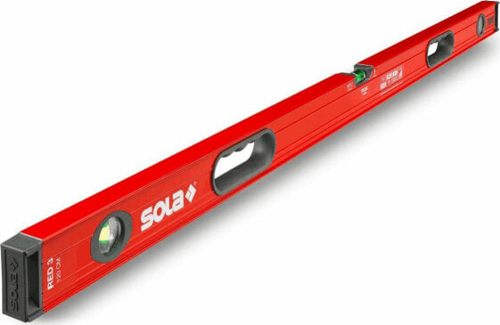 Большой красный уровень Sola 120 см 0,3 мм/м