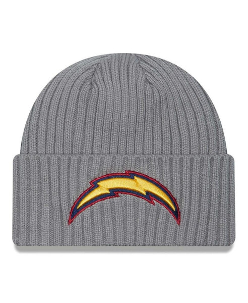 Men's Gray Los Angeles Chargers Color Pack Multi Cuffed Knit Hat