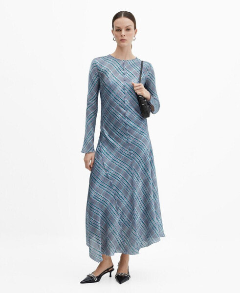Women's Seam Printed Dress