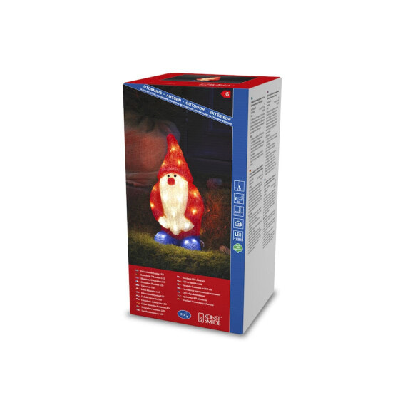 Konstsmide Acrylic Santa 36cm 32 LED - Light decoration figure - Red - Transparent - Plastic - Ambience - Universal - IP20 - IP44