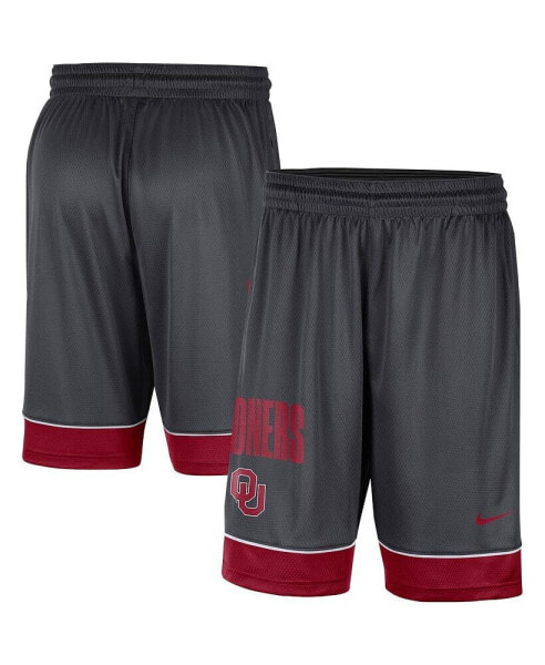 Men's Charcoal, Crimson Oklahoma Sooners Fast Break Performance Shorts