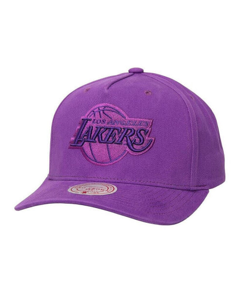 Men's Purple Los Angeles Lakers Washed Out Tonal Logo Snapback Hat