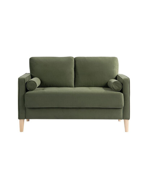 51.6" Polyester Lillith Loveseat with Track Arms