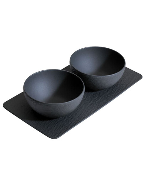 Manufacture Rock Condiment Bowl Set, 3 Pieces