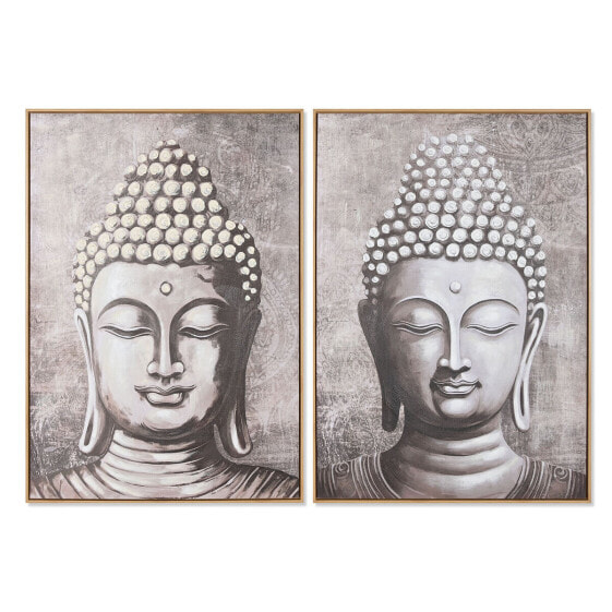 Картина полотно Home ESPRIT Будда Восточный 70 x 3,5 x 100 см (2 штуки)