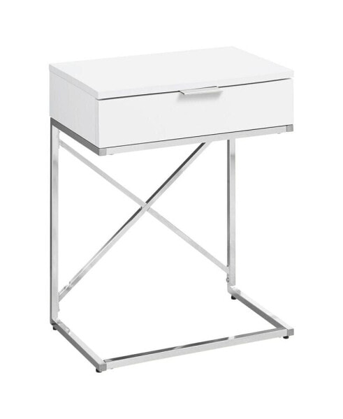 Accent Table - 24" H Glossy Chrome