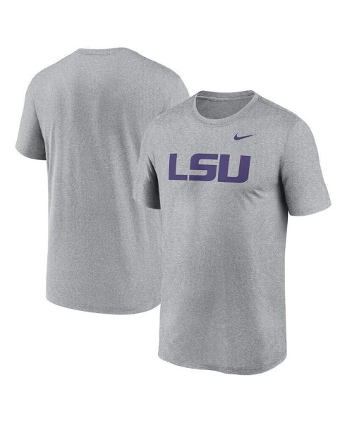 Men's Heather Gray LSU Tigers Primetime Legend Logo T-Shirt