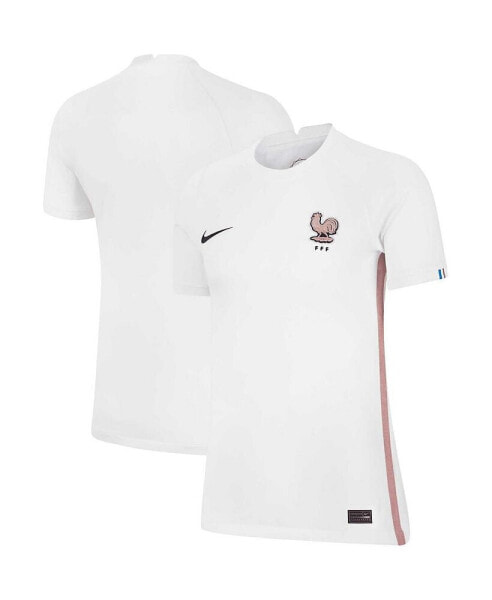Women's White France Women's National Team 2022/23 Away Replica Blank Jersey