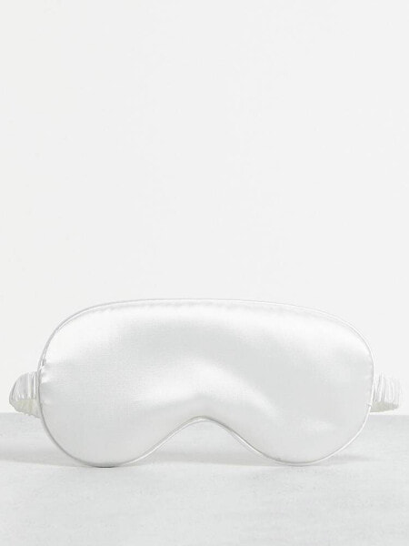 Easilocks Classic Satin Eye Mask - White