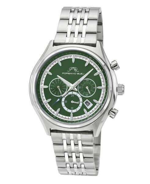 Часы Porsamo Bleu Charlie Stainless Steel Twins Green Men's Watch