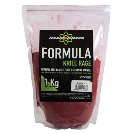 REACTOR BAITS Formula 1kg Krill Rage Groundbait