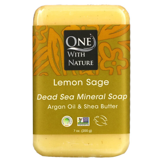 Dead Sea Mineral Soap Bar, Lemon Sage, 7 oz (200 g)