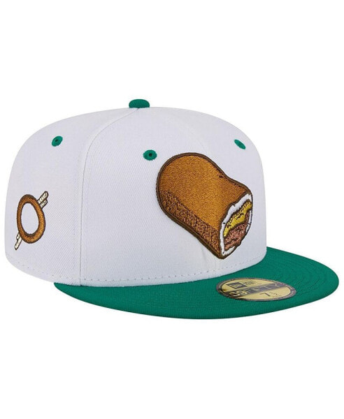 Men's White Omaha Storm Chasers Theme Nights Omaha Runzas 59FIFTY Fitted Hat