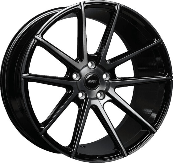 Колесный диск литой RFK Wheels GLS302 gloss black brushed face 9.5x19 ET35 - LK5/120 ML82